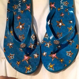 Coach Abbigail Chalk Thong Sandals